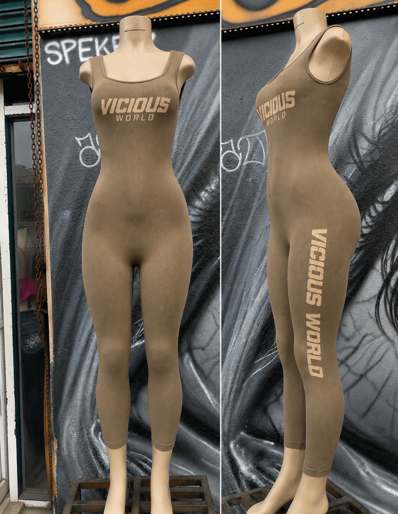 The Vicious Body Suit, front and side